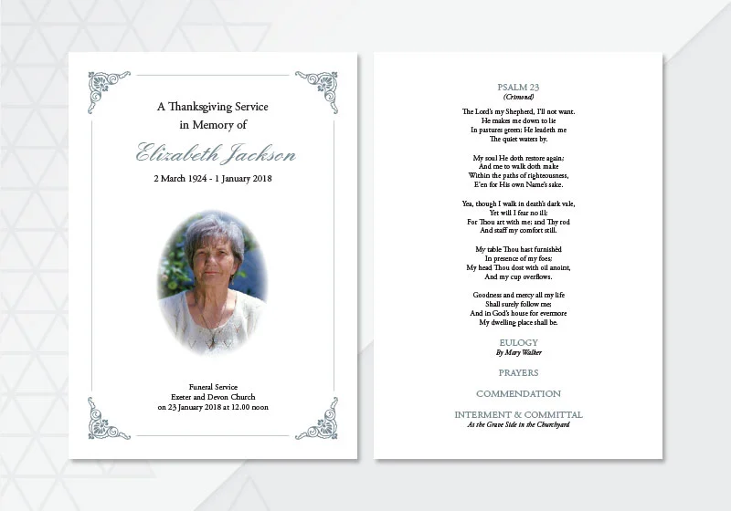 Corners Order Of Service