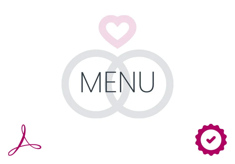 Wedding Menu