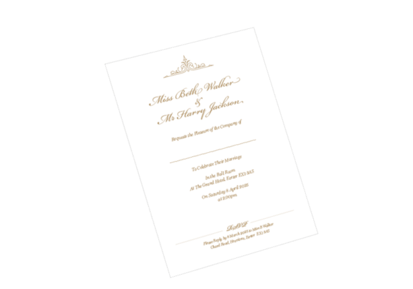 Royal Romance wedding invitation